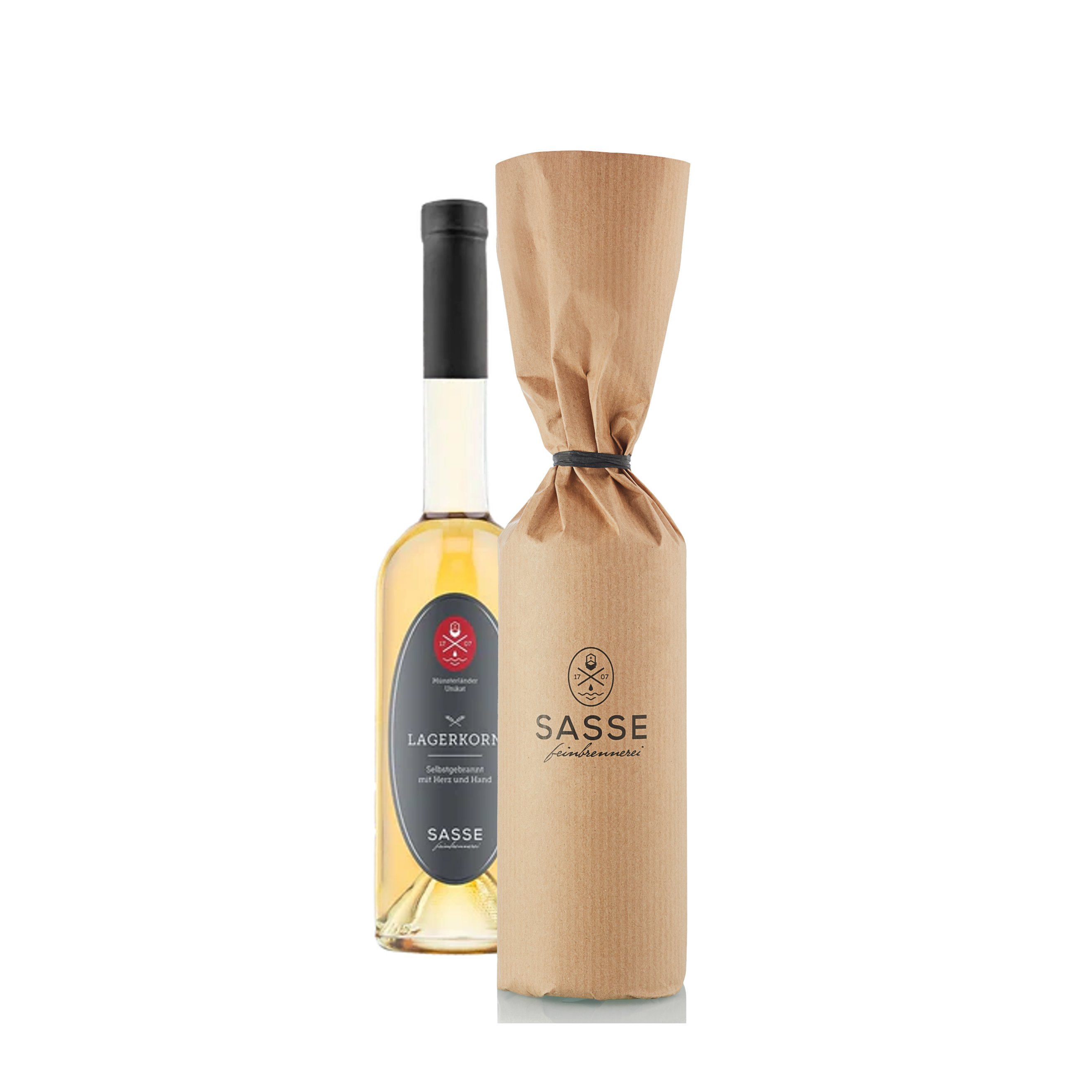 Lagerkorn mit Papierverpackung