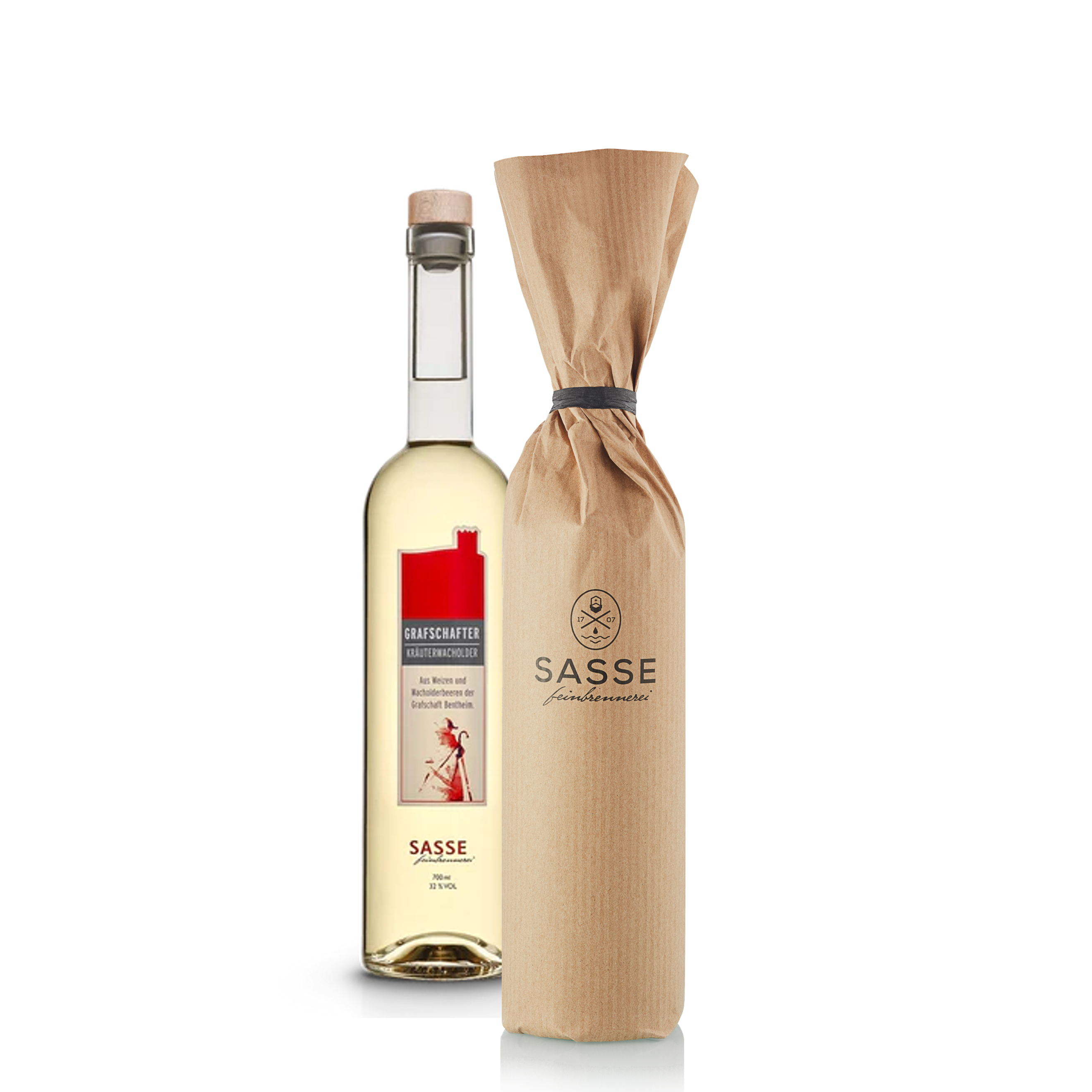 Grafschafter Kräuterwacholder mit Papierverpackung